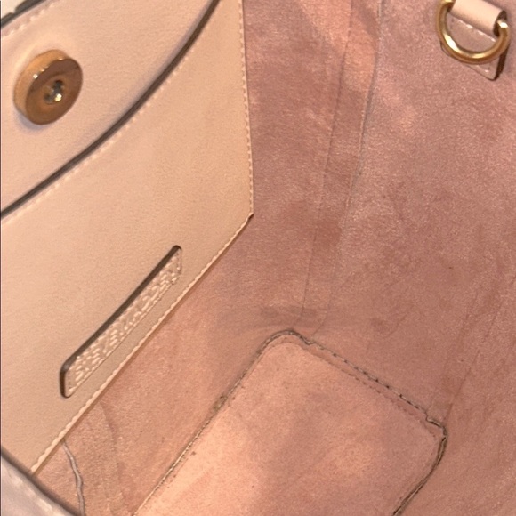 Steve Madden - Mini Cori Tote Faux Blush Pink Leather & Faux Pink Suede Interior - Picture 11 of 16